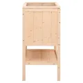 Cage à hamster 55x40x80 cm bois massif de sapin