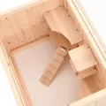 Cage à hamster 55x40x80 cm bois massif de sapin