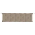 Coussin de banc de jardin taupe 180x50x7 cm tissu oxford