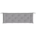 Coussin de banc de jardin gris 150x50x7 cm tissu oxford