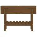 Lit surélevé de jardin marron miel 101x30x69 cm bois pin massif