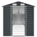 Abri de jardin anthracite 191x980x198 cm acier galvanisé