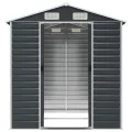 Abri de jardin anthracite 191x215x198 cm acier galvanisé