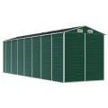 Abri de jardin vert 191x640x198 cm acier galvanisé