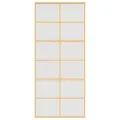 Porte coulissante doré 90x205 cm verre ESG dépoli et aluminium