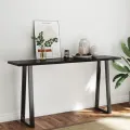 Dessus de table bois massif traité bordure assortie