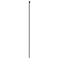 Porte coulissante noir 102,5x205 cm verre trempé aluminium