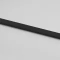 Porte coulissante noir 76x205 cm verre trempé aluminium
