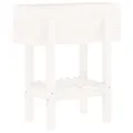 Jardinière blanc 62x30x69 cm bois massif de pin