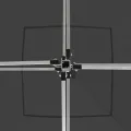 Tente de réception pliable Aluminium 3 x 3 m Anthracite