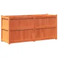 Jardinière cire marron 150x50x70 cm bois de pin massif