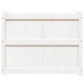 Jardinière blanc 90x50x70 cm bois de pin massif