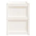 Jardinière blanc 90x50x70 cm bois de pin massif