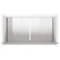 Jardinière blanc 90x50x70 cm bois de pin massif