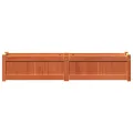Jardinières 2 pcs cire marron bois de pin massif