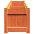 Jardinières 2 pcs cire marron bois de pin massif