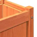Jardinières 2 pcs cire marron bois de pin massif