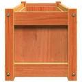 Jardinière cire marron 90x31x31 cm bois de pin massif