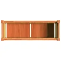 Jardinière cire marron 90x31x31 cm bois de pin massif
