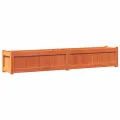 Jardinière cire marron 180x31x31 cm bois de pin massif