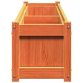 Jardinière cire marron 180x31x31 cm bois de pin massif