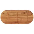 Dessus de table 100x40x2,5 cm ovale bois massif d'acacia