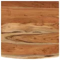 Dessus de bureau carré bois massif d'acacia bordure assortie