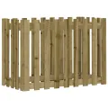 Lit surélevé de jardin design de clôture bois de pin imprégné