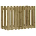 Lit surélevé de jardin design de clôture bois de pin imprégné