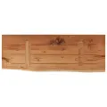 Étagère murale rectangulaire massif acacia bordure assortie