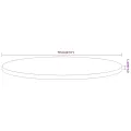 Dessus de table Ø70x2,5 cm rond bois massif d'acacia