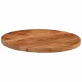 Dessus de table Ø60x2,5 cm rond bois massif d'acacia