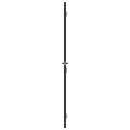 Porte intérieure mince noir 83x201,5 cm verre trempé aluminium