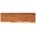 Étagère murale rectangulaire massif acacia bordure assortie