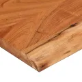 Étagère murale rectangulaire massif acacia bordure assortie