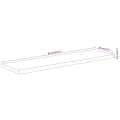 Étagère murale rectangulaire massif acacia bordure assortie