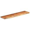 Étagère murale rectangulaire massif acacia bordure assortie