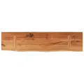 Étagère murale rectangulaire massif acacia bordure assortie