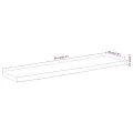Étagère murale rectangulaire massif acacia bordure assortie
