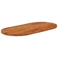 Dessus de table 100x50x2,5 cm ovale bois massif d'acacia