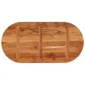 Dessus de table 100x50x2,5 cm ovale bois massif d'acacia