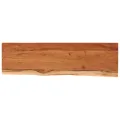 Étagère murale rectangulaire massif acacia bordure assortie