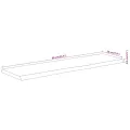 Étagère murale rectangulaire massif acacia bordure assortie