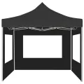 Tente de réception pliable à parois Aluminium 3 x 3m Anthracite