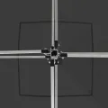 Tente de réception pliable à parois Aluminium 3 x 3m Anthracite