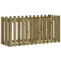 Lit surélevé de jardin design de clôture bois de pin imprégné