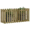 Lit surélevé de jardin design de clôture bois de pin imprégné