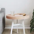 Dessus de table Ø40x4 cm rond bois massif de hêtre