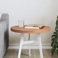 Dessus de table Ø40x2,5 cm rond bois massif de hêtre