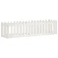 Lit surélevé de jardin design de clôture 200x50x50cm pin massif